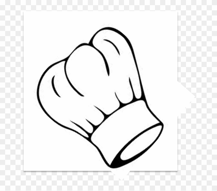 Chef Hat Clip Art Clipart Chef's Uniform Clip Art - Chef Hat Black And White - Png Download #4580305