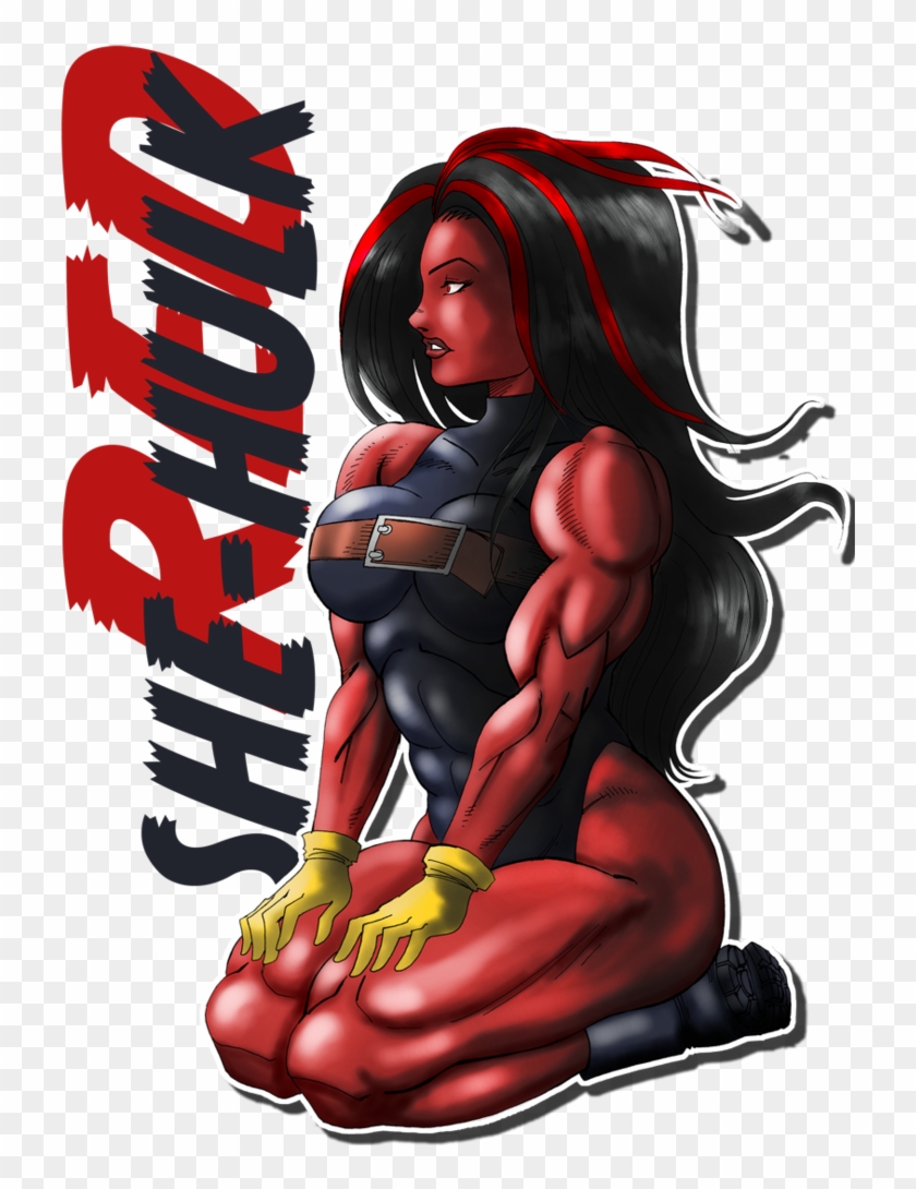 #red #she #hulk #fan #art - Superhero Clipart #4580475