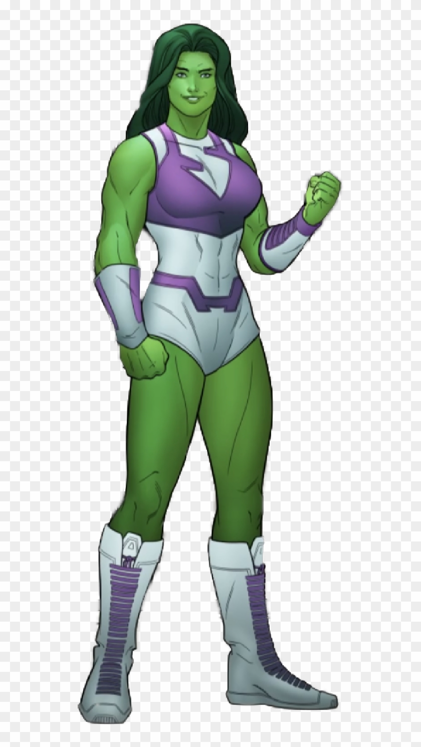 She Hulk - Cartoon Clipart #4580566