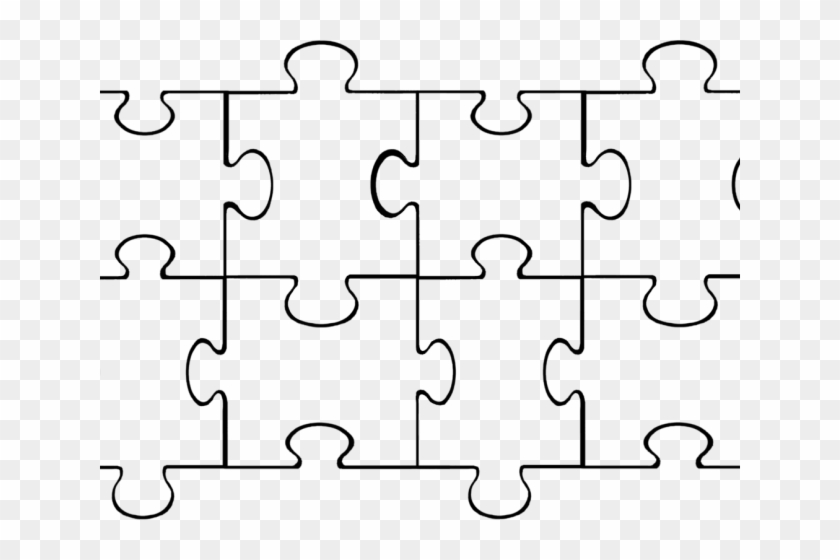 Pice Clipart Puzzle Template - Cut Out Puzzle Piece Template - Png Download