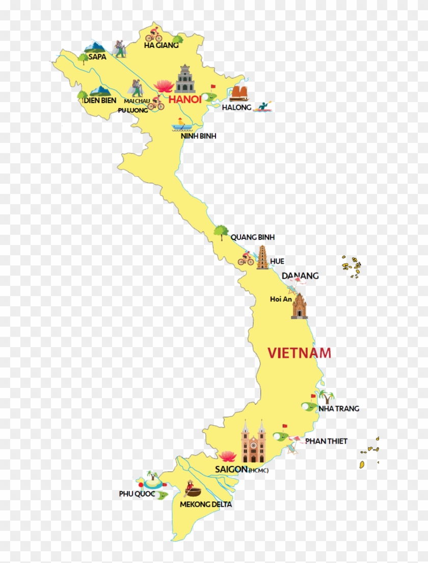 Things To Do In Vietnam - Atlas Clipart #4580823