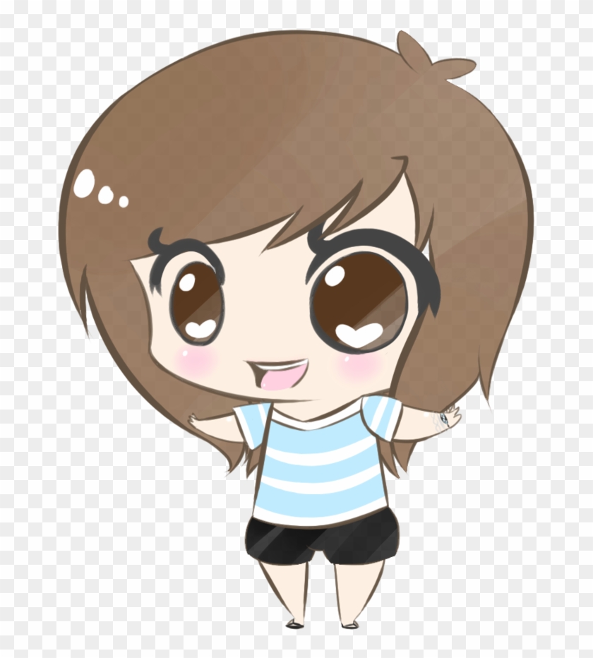 Manga Clipart Pretty Girl - Transparent Cute Girl Png