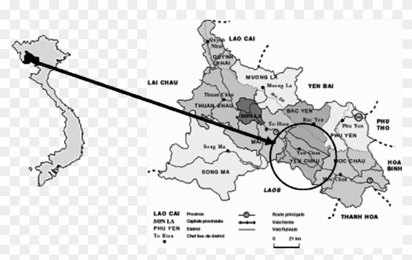 Map Of Vietnam And Son La Province - Illustration Clipart #4581448