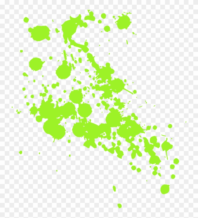 New Splatters Effect - Green Blood Png Clipart #4581487