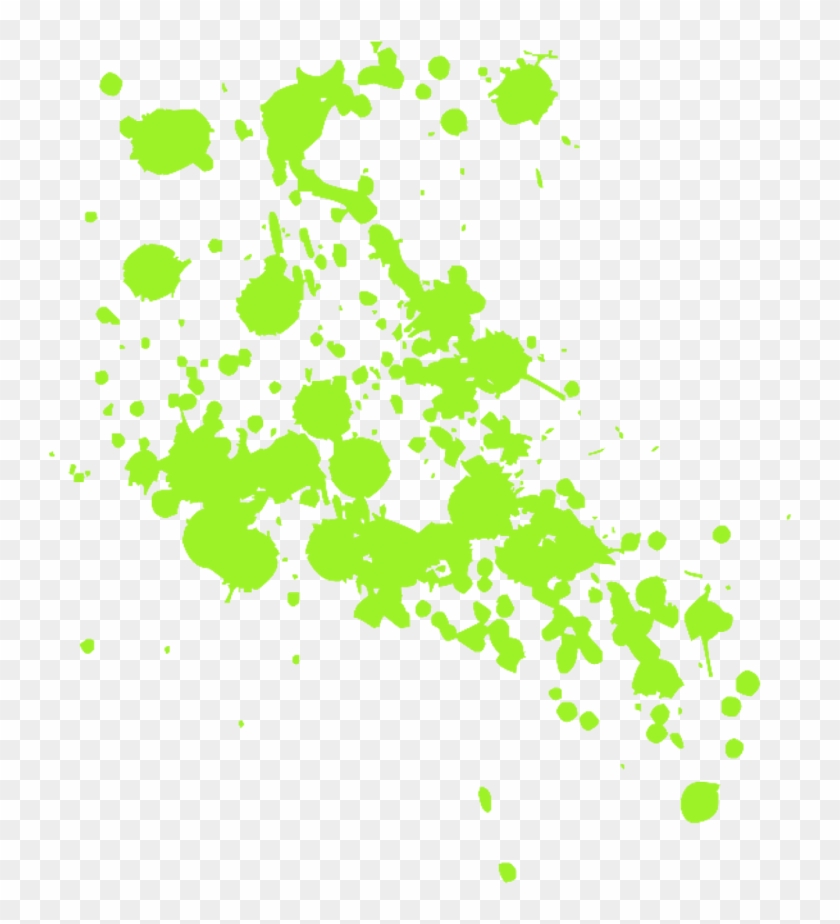 New Splatters Effect - Green Blood Png Clipart