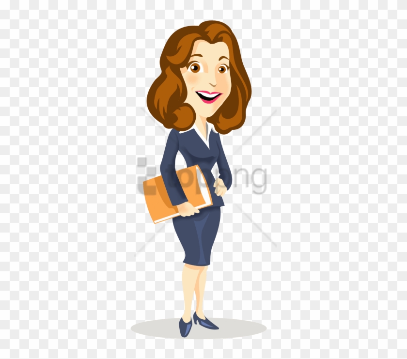 Free Png Cartoon Woman 7 Png Image With Transparent - Cartoon Business Woman Icon Clipart