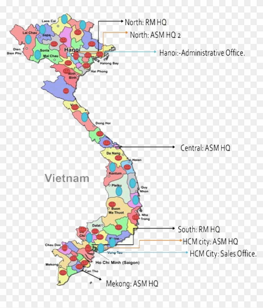 Vietnam Coverage - Political Map Of Vietnam 2016 Clipart #4582004