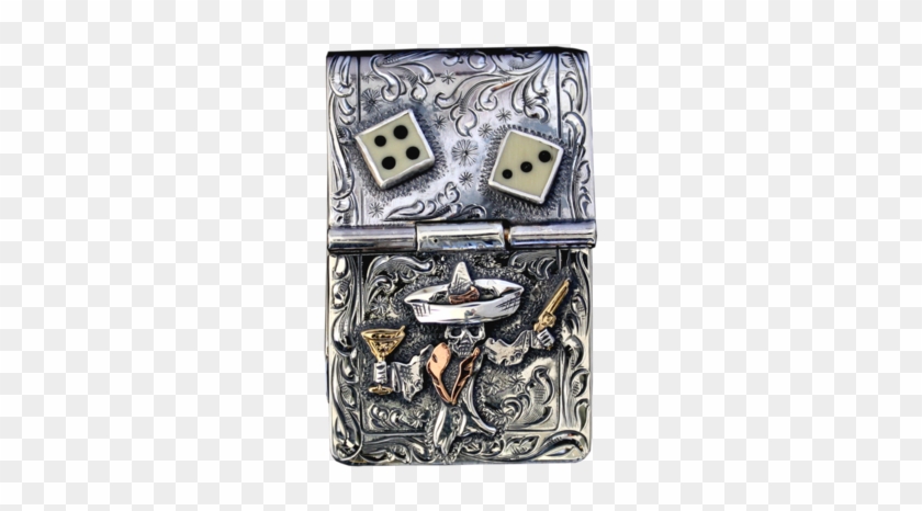 Johnny Bones Hand Engraved Sterling Money Clip - Hand Engraved Money Clip - Png Download #4582138