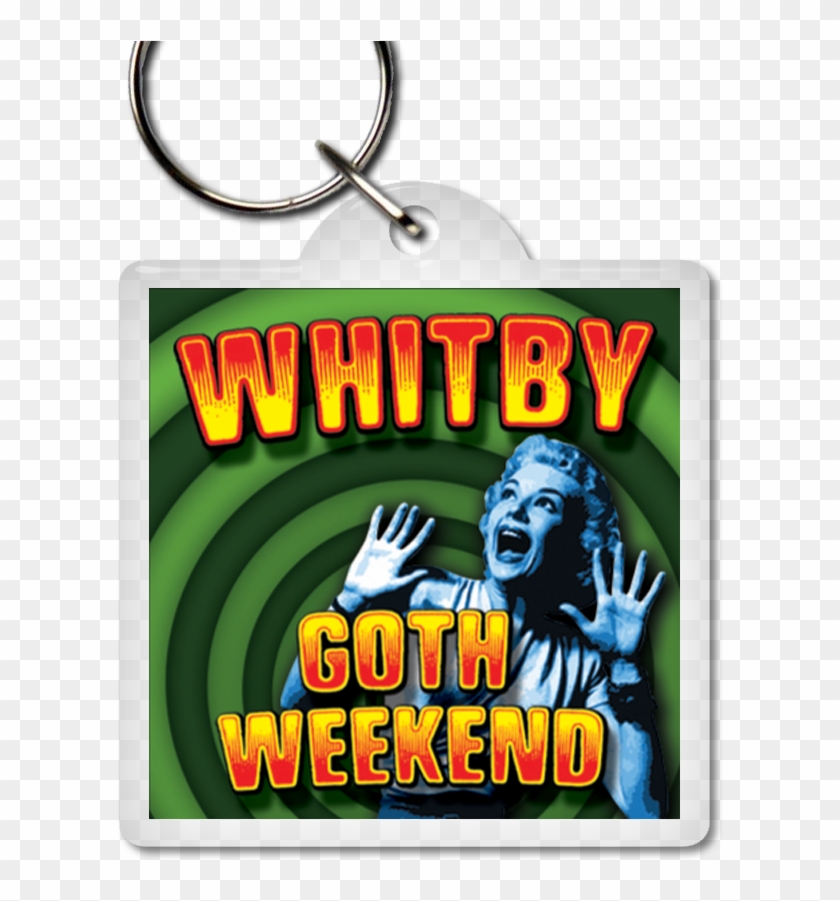 Retro Screaming Woman - Keychain Clipart