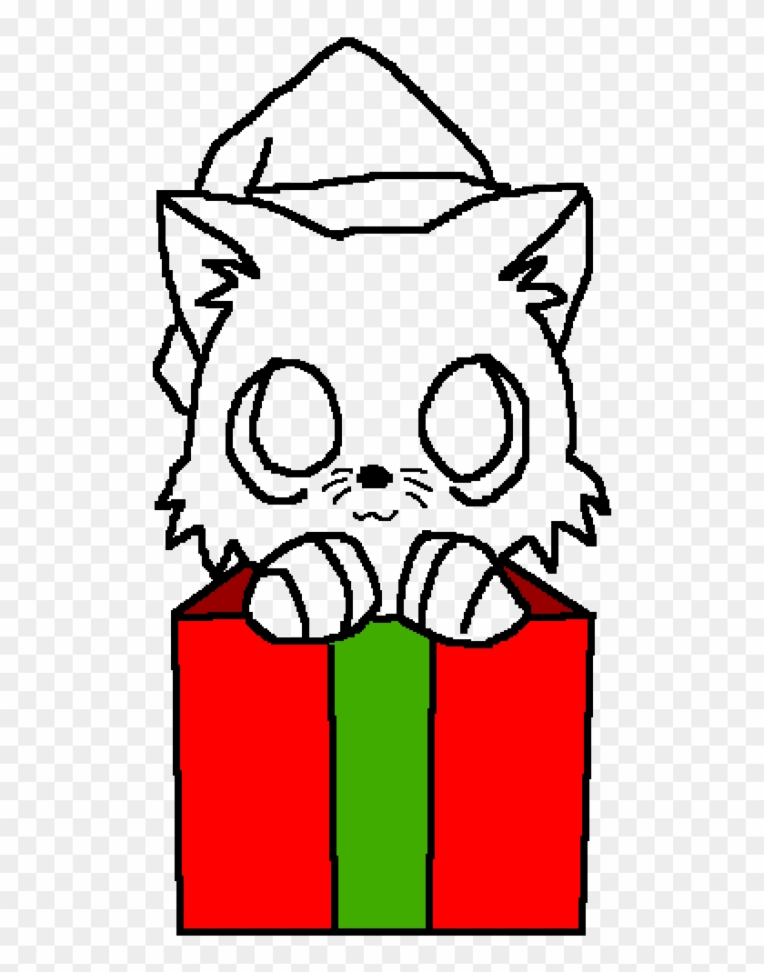 Christmas Cat Base - Drawing Clipart #4582626