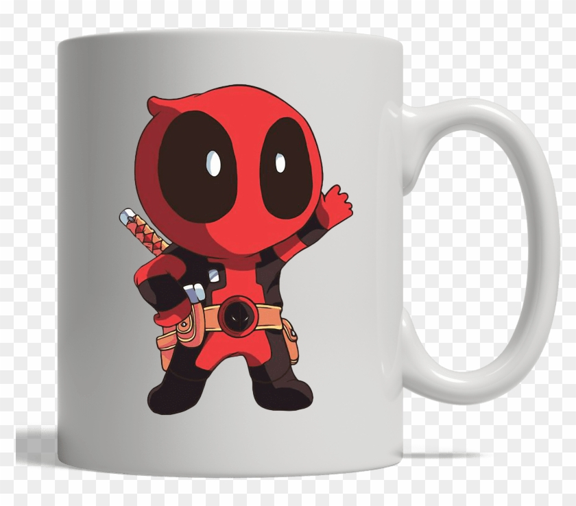 Deadpool Chibi Mug - Chibi Deadpool Easy Drawing Clipart
