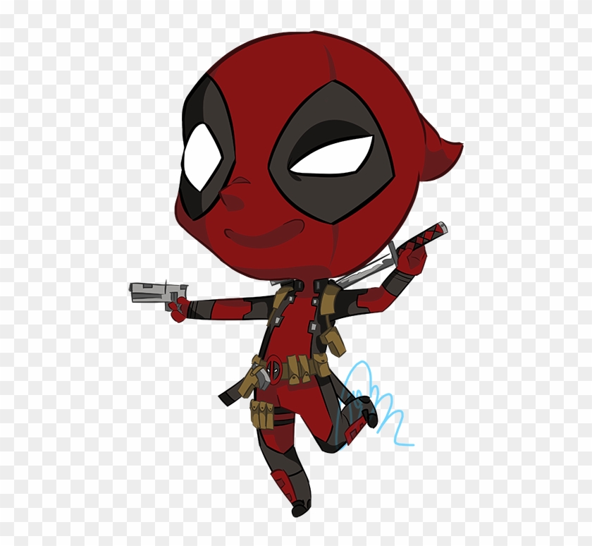 Chibipool Chibi Deadpool Cartoon Clipart 4583643 Pikpng
