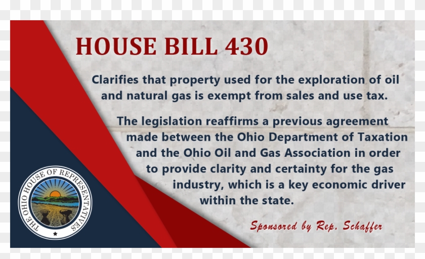 The Ohio House Of Representatives Passed Hb 430 Yesterday - Flag Clipart #4583837