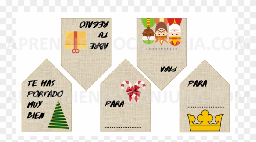 Hay 5 Modelos Diferentes De Etiquetas - Craft Clipart