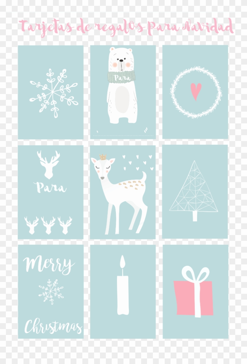 Modelos De Tarjetas Para Regalos De Navidad - Poster Clipart #4584082