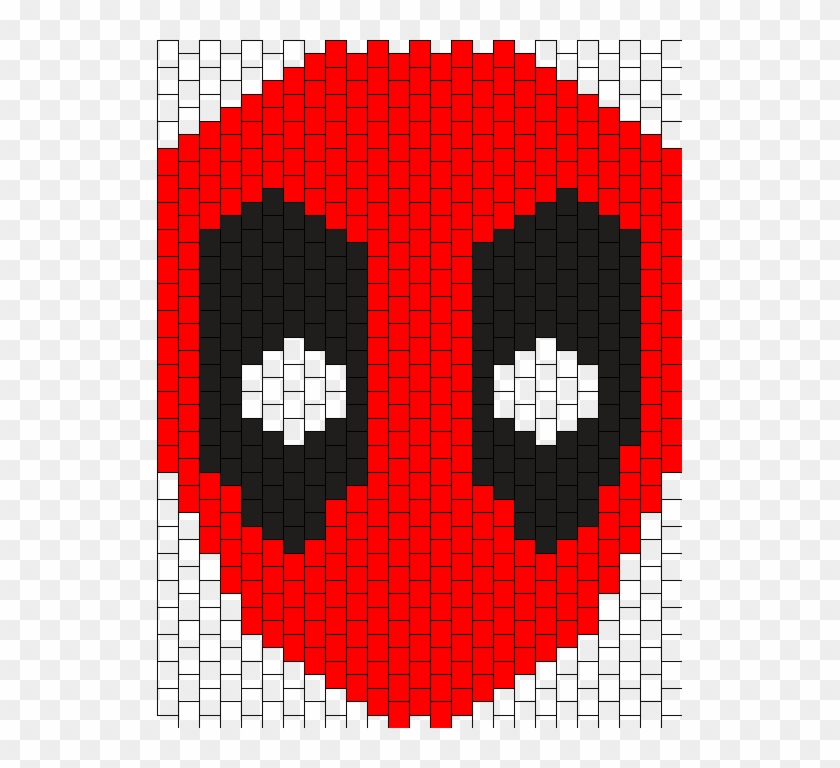 Deadpool Full Face Mask - Kandi Mask Pattern Deadpool Clipart #4584247