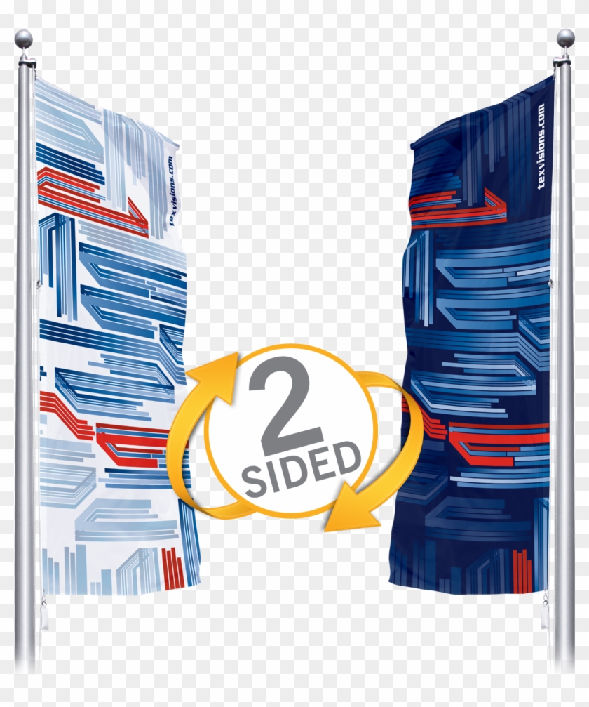 Portrait Flags Double-sided Are Offered In Standard - Banner Clipart #4584258