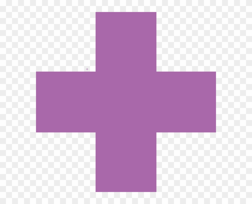 Purple Cross Clip Art - Purple Cross - Png Download #4584340