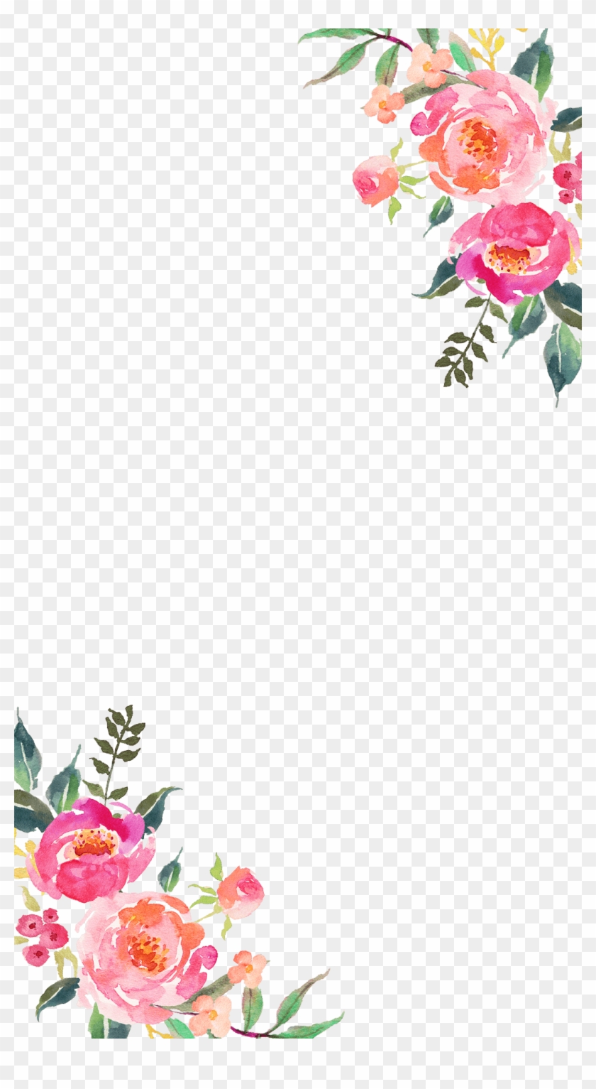 Corner Flower - Transparent Corner Flower Design Clipart