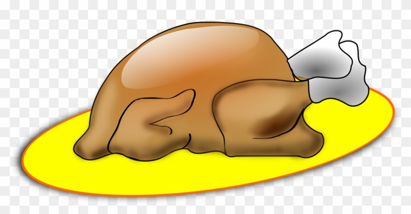 Turkey Meat Stuffing Drawing Roasting Clipart #4584798