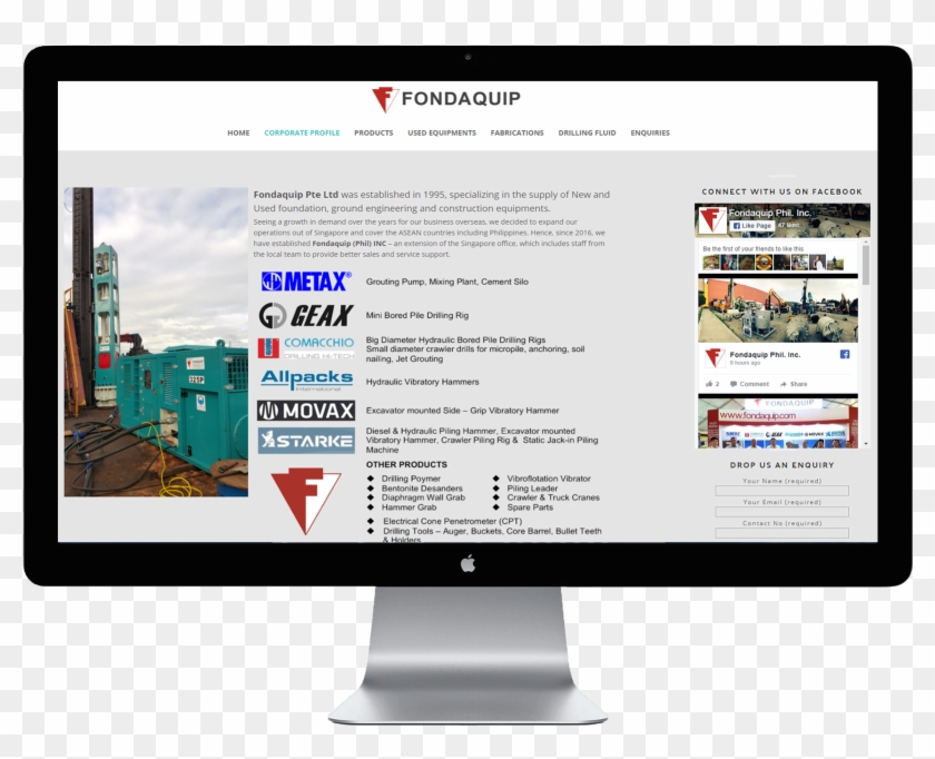 Apple Png Fondaquip - Computer Monitor Clipart