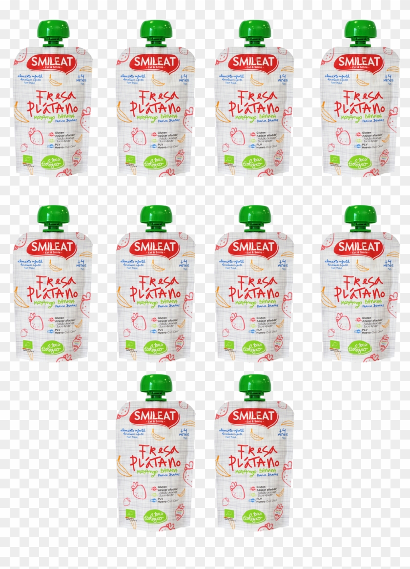 Packs Fresa Y Platano - Plastic Bottle Clipart