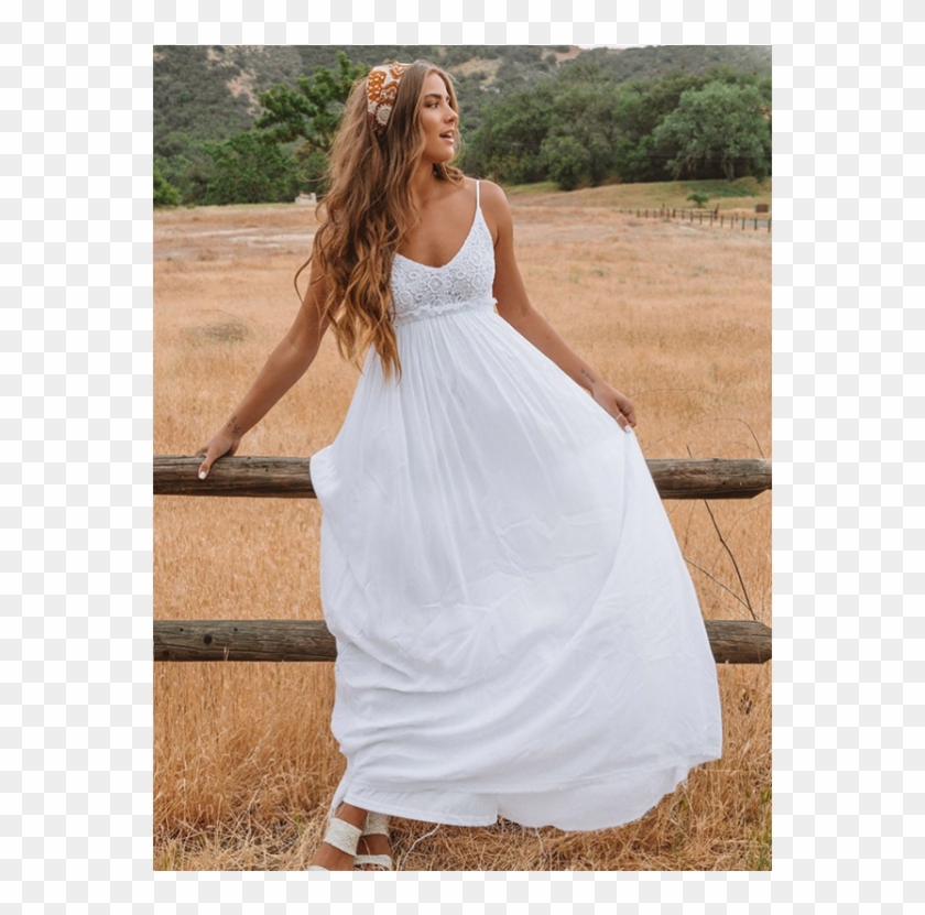 White Wedding Dresses, A-line Wedding Dresses, Lace - Wedding Dress Clipart #4585213