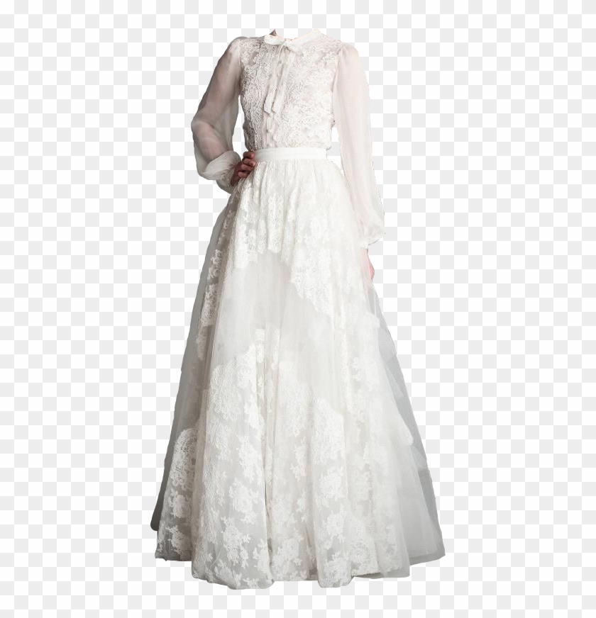 #dress #white #wedding #niche #lace #aesthetic #polyvore - 1910 Day Dress Clipart