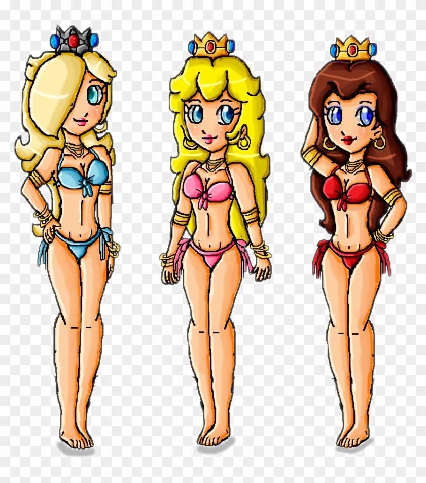 Bikini Jewelry Girls By Ninpeachlover-d8kizxb - Cartoon Clipart #4585302