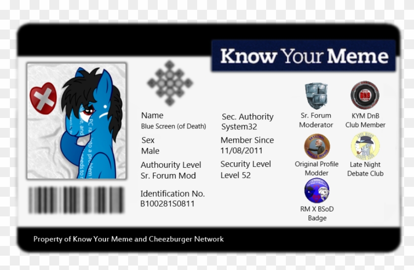 Kym Identification Card - Blank Security Id Card Clipart