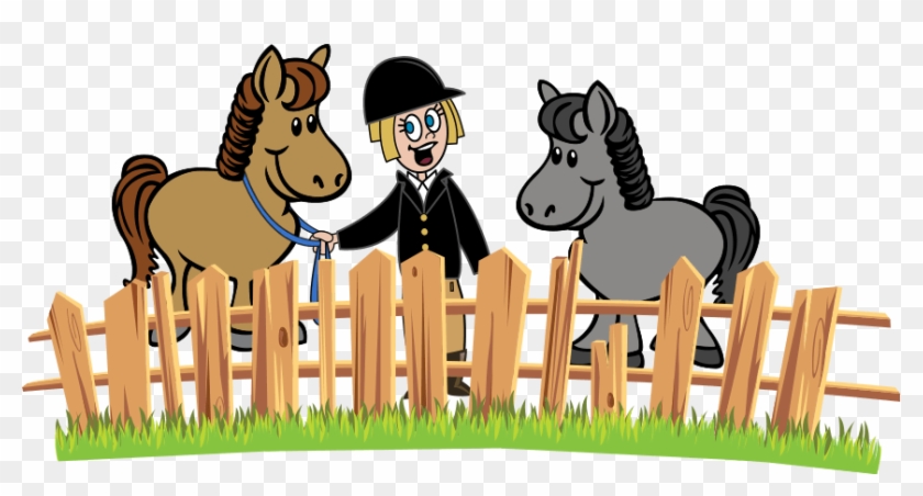 Horse Summer - Horse Riding Lessons Cartoon Clipart #4585485