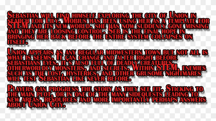 The Evil Within 2 Story Faq/recap Information - Carmine Clipart #4585682