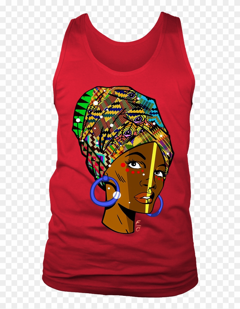 African Woman Tank - T-shirt Clipart