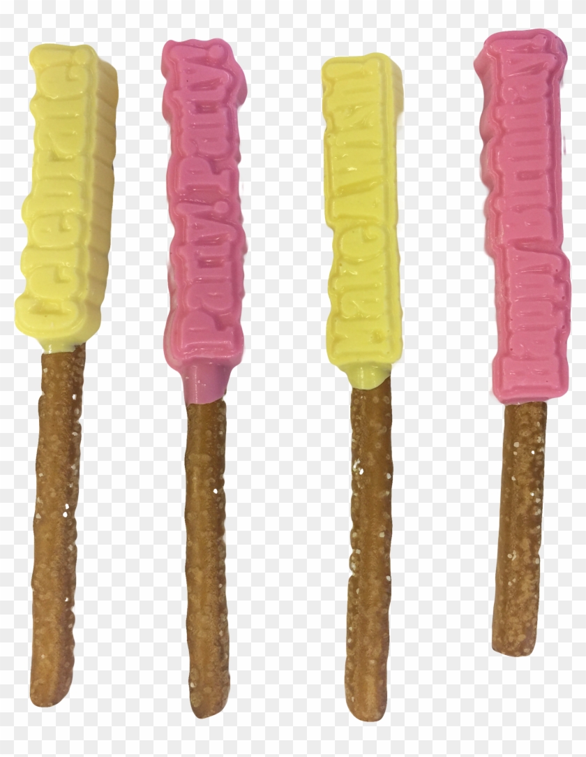 Happy Birthday Chocolate Covered Pretzels - Strap Clipart