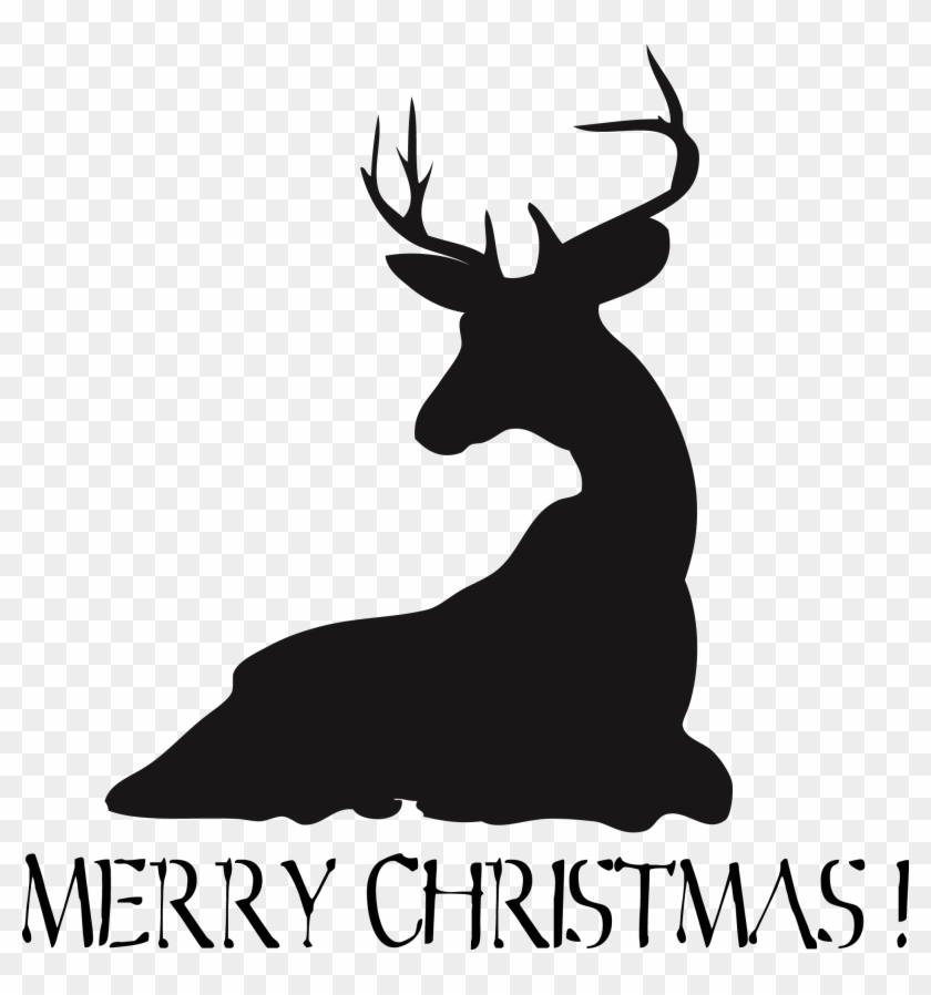 Merry Christmas Reindeer - Новогодние Олени Clipart #4586028