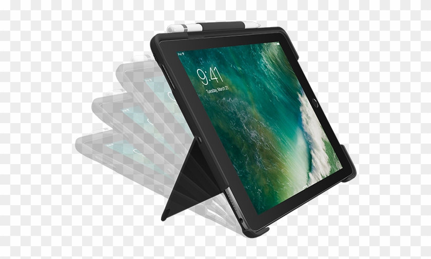 Logitech Slim Combo Ipad Pro Case With Detachable Backlit - Logitech Slim Combo 9.7 Clipart