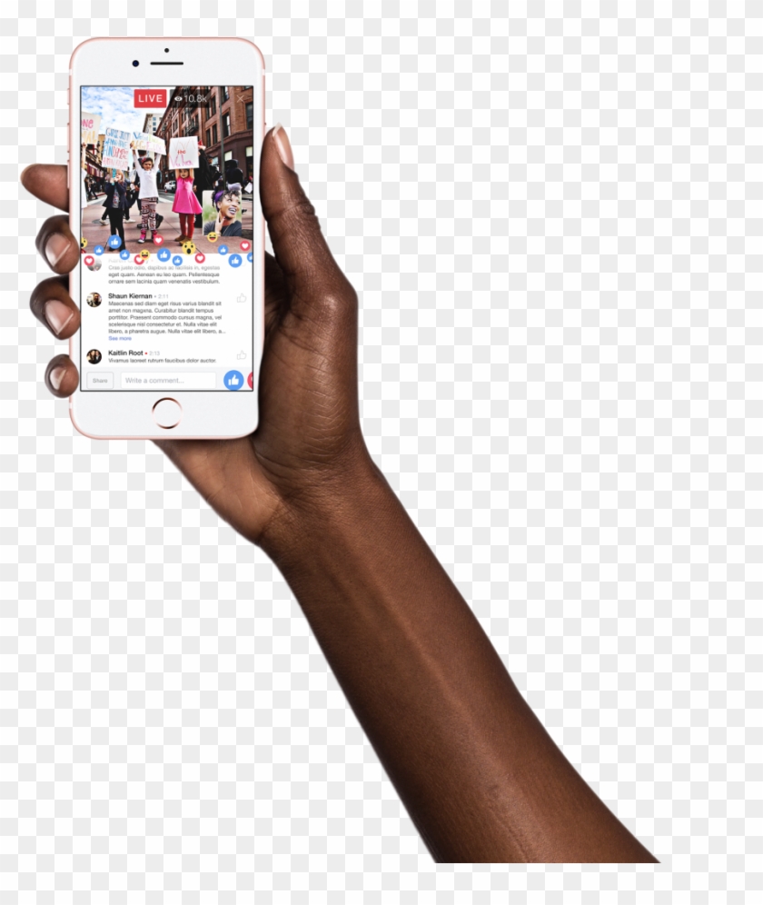 Woman Hand Png - Woman Holding Iphone 7 Png Clipart