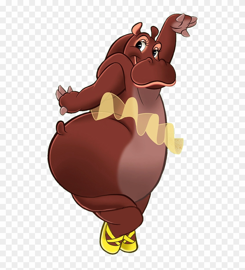 Hyacinth - Hippo And Ostrich Fantasia Clipart