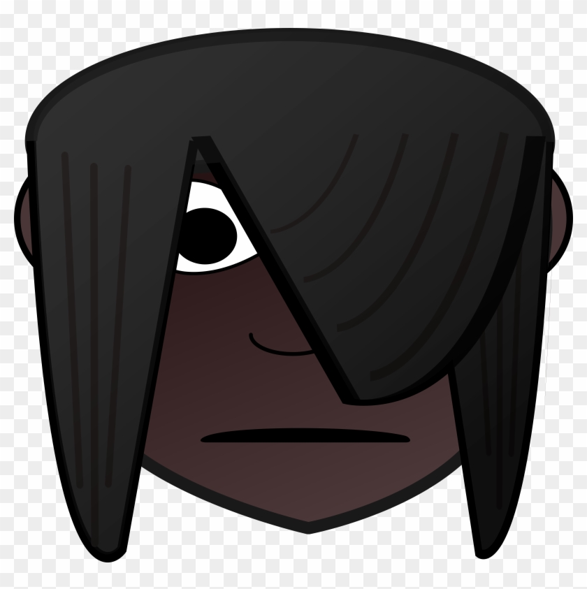 This Free Icons Png Design Of Emo Girl Head Dark Clipart #4586701