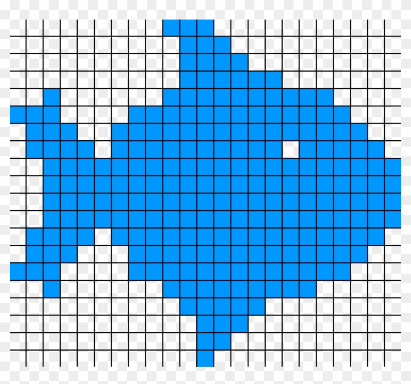 Raster Graphic Fish 20x23squares Sdtv-example - Raster Graphic Clipart