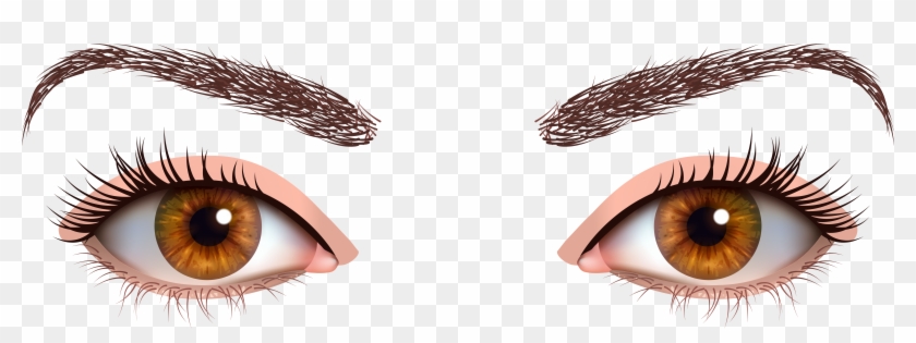 Brown Female Eyes Png Clipart - Female Eyes Png Transparent Png