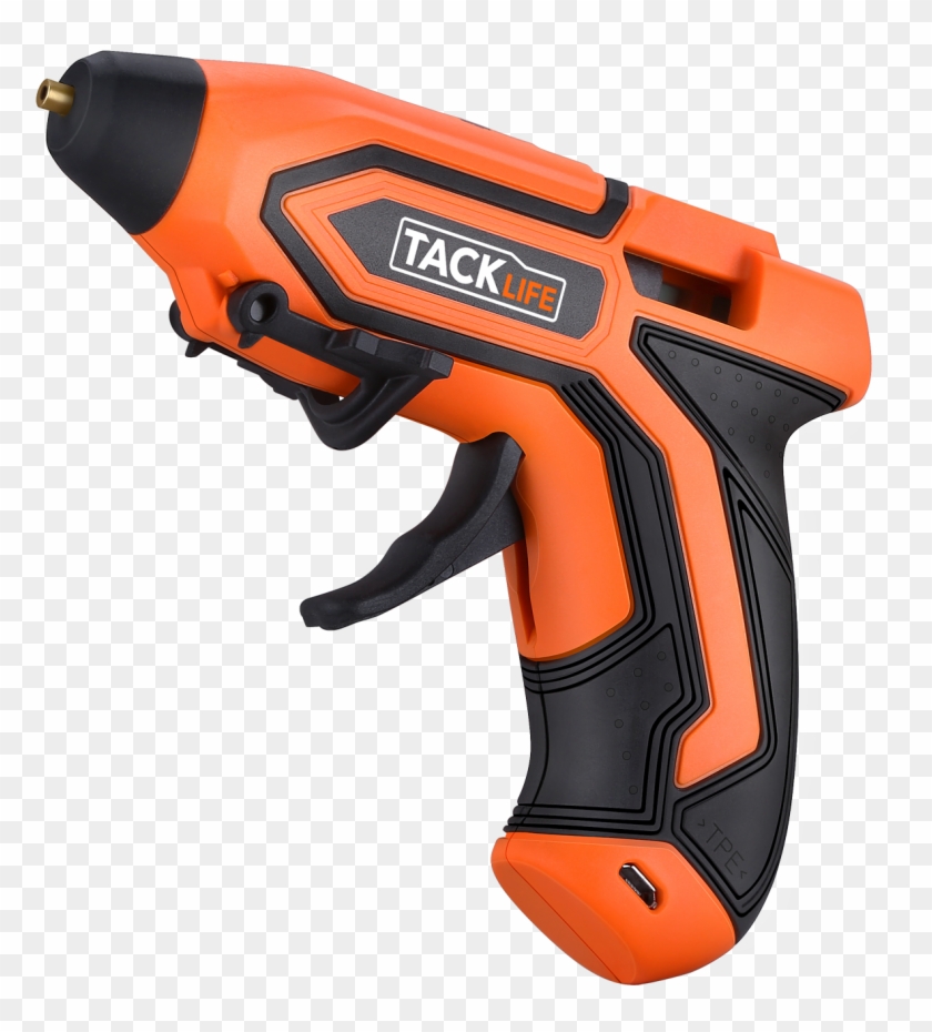 Tacklife Pgg01b Dc Cordless Hot Melt Glue Gun - Handheld Power Drill Clipart