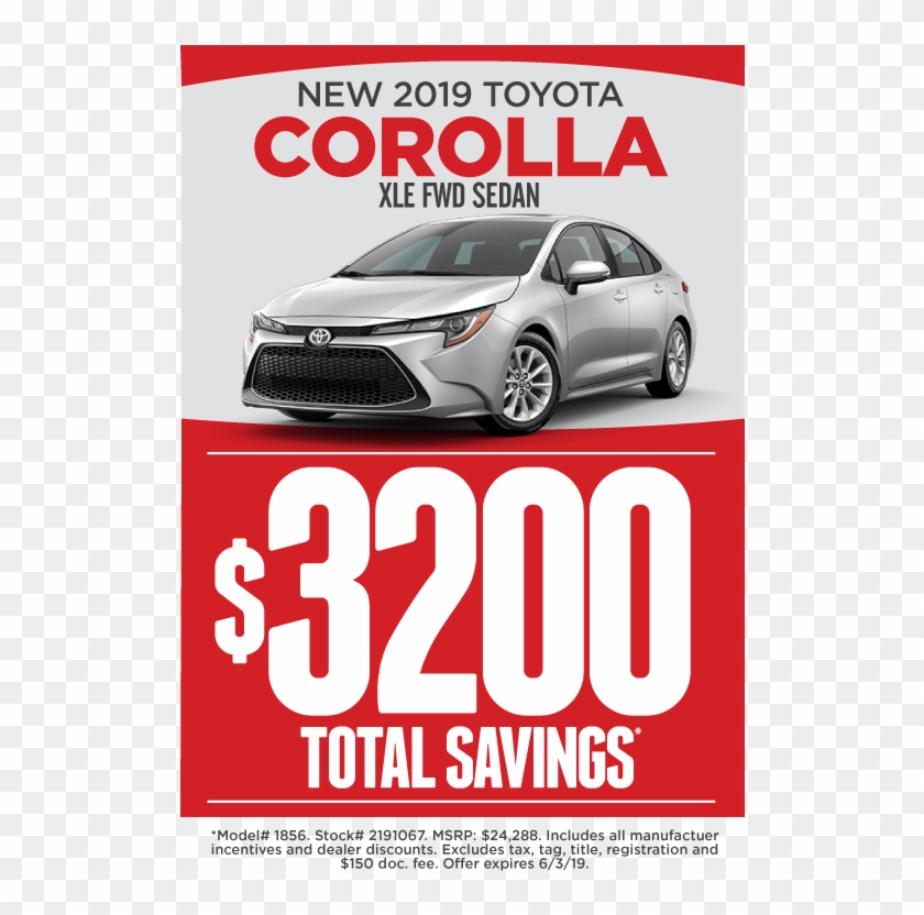 New Toyota Corolla - Toyota Clipart #4589305
