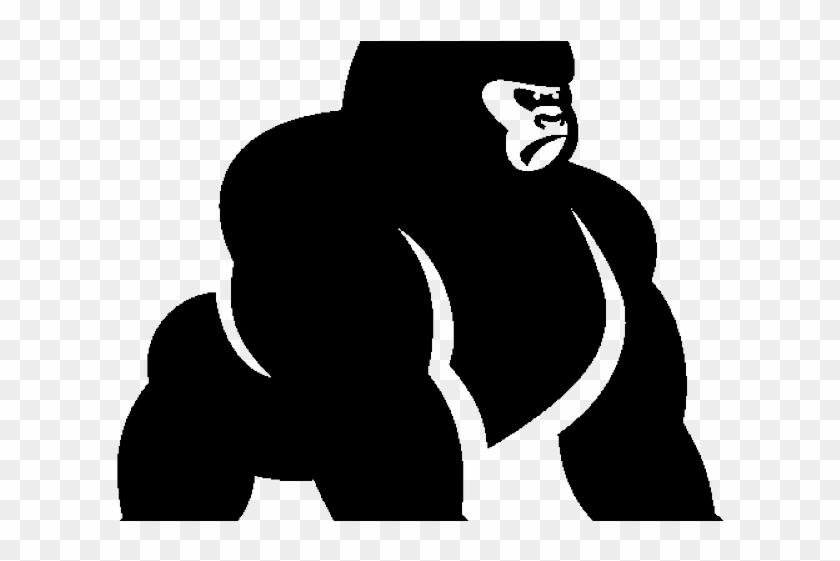 Drawn Gorilla Transparent - Gorilla Icon Clipart