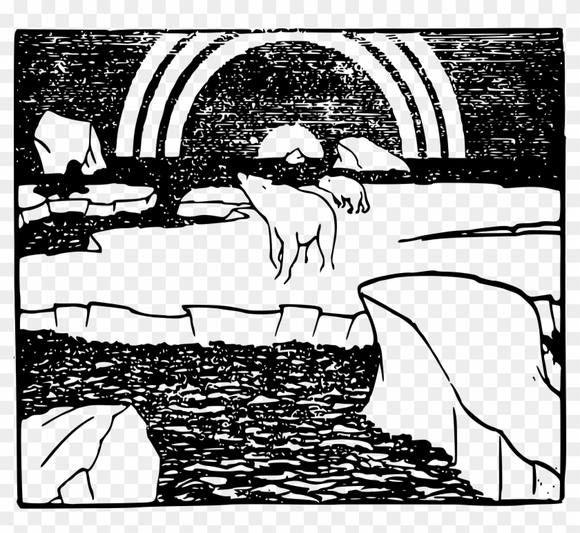 Bear And Rainbow Png - Illustration Clipart