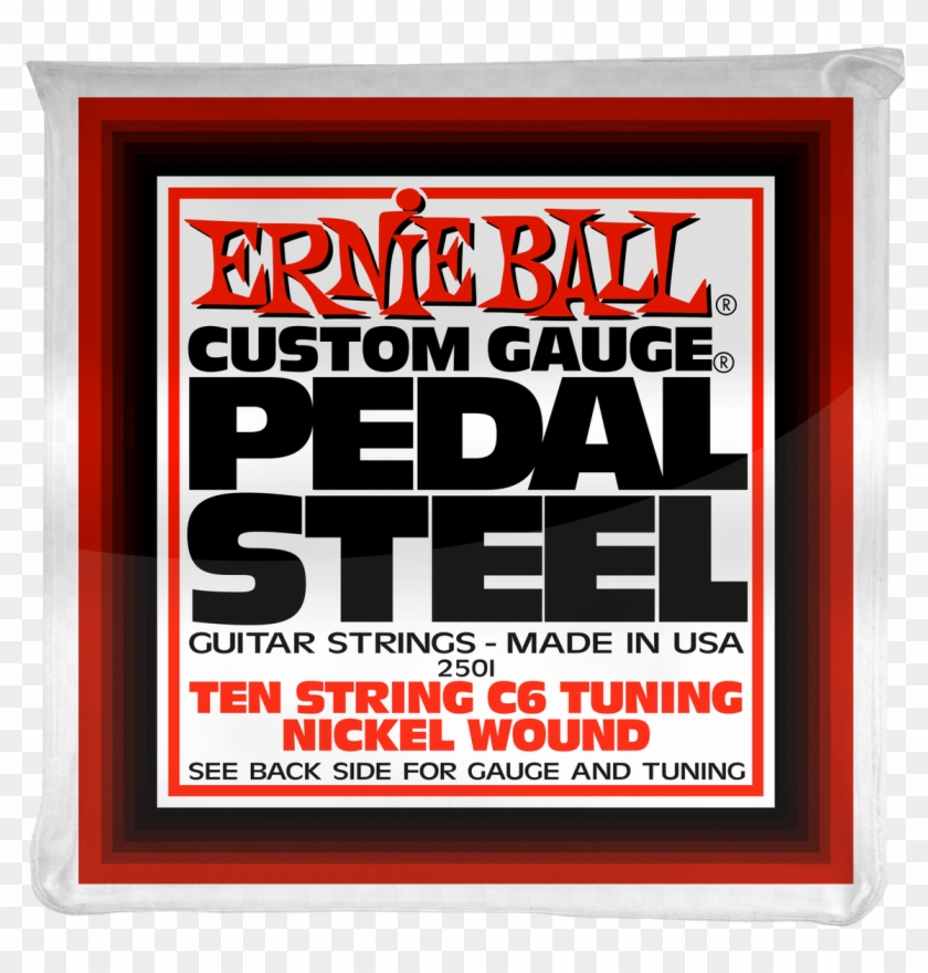 Ernie Ball Pedal Steel 10-string C6 Tuning Nickel Wound - String Clipart