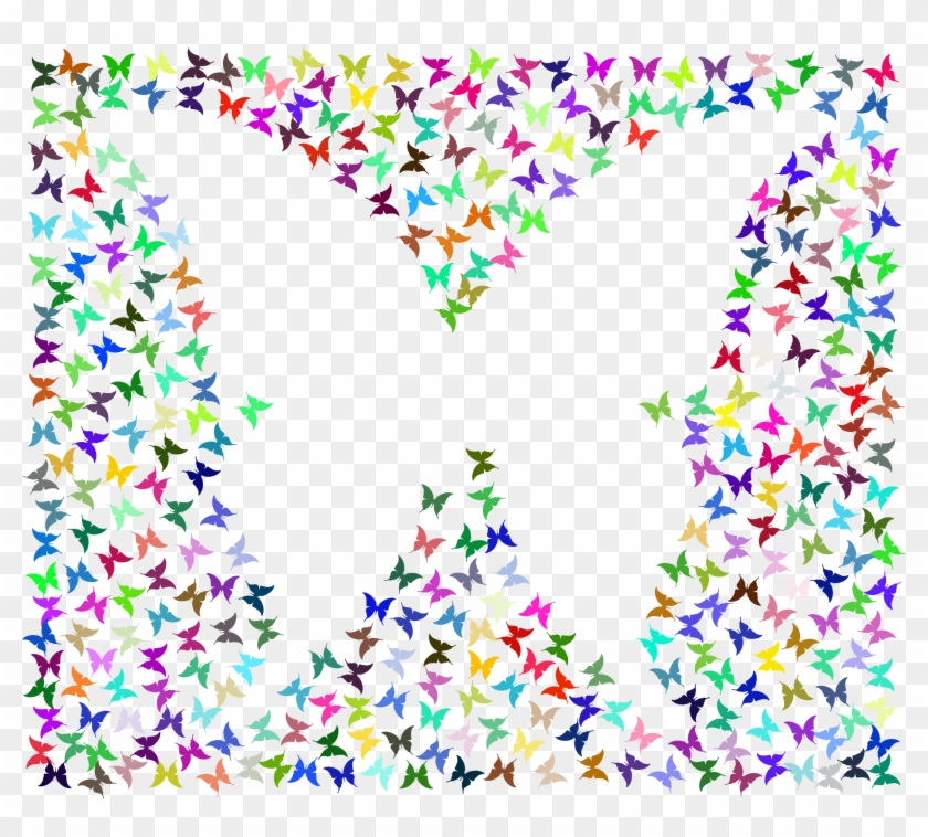 This Free Icons Png Design Of Prismatic Negative Space - Background Design Butterfly Colorful Clipart