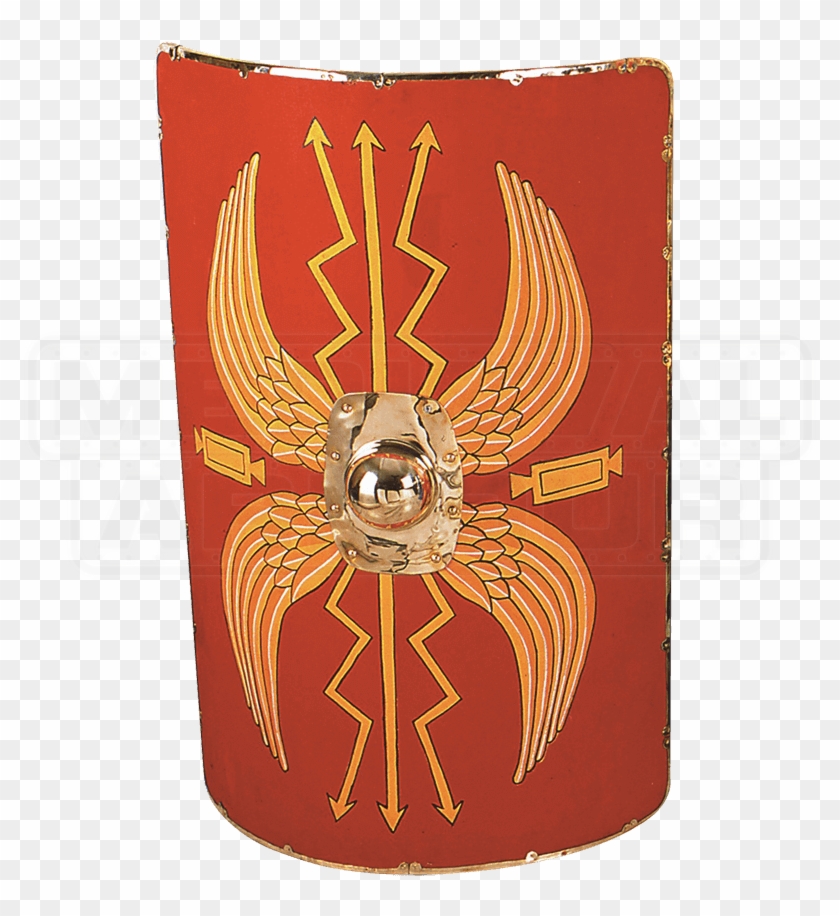 Linen Covered Roman Wooden Shield - Roman Shield Clipart