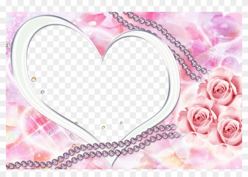 Marcos Para Fotos Con Corazones Fondos De Pantalla - Love Heart Anime Background Clipart
