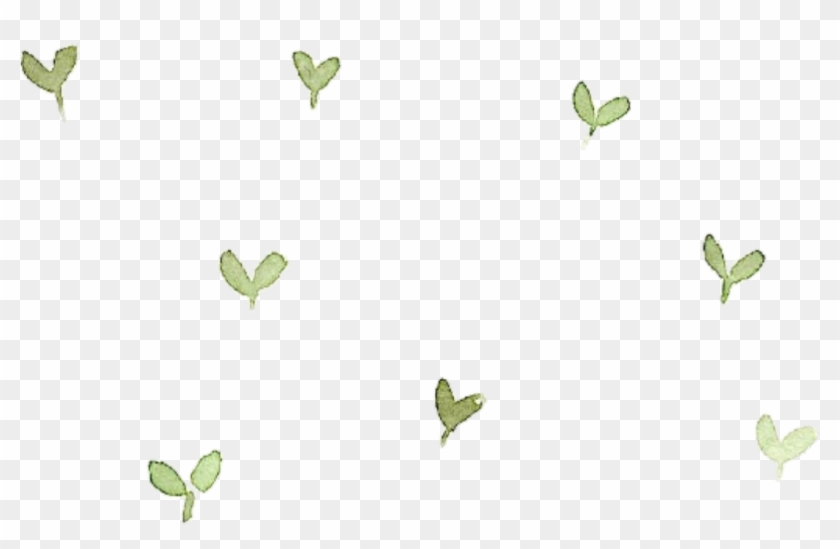 #drawing #spring #background #leaves #nature #green - Heart Clipart #4591278